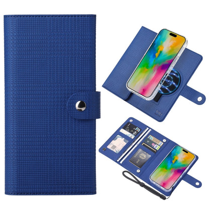 For iPhone 16 Plus ViLi GHA-C Series RFID MagSafe Magnetic Flip Leather Phone Case(Blue) - iPhone 16 Plus Cases by ViLi | Online Shopping South Africa | PMC Jewellery | Buy Now Pay Later Mobicred