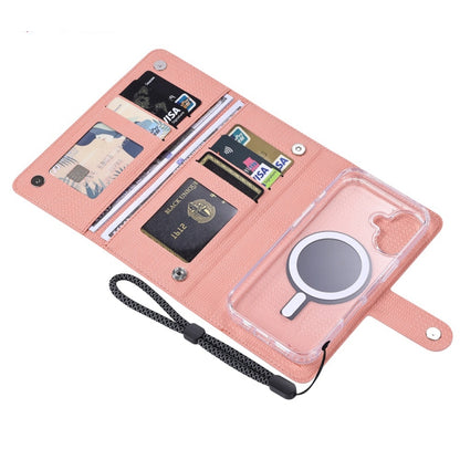 For iPhone 16 Pro Max ViLi GHA-C Series RFID MagSafe Magnetic Flip Leather Phone Case(Pink) - iPhone 16 Pro Max Cases by ViLi | Online Shopping South Africa | PMC Jewellery | Buy Now Pay Later Mobicred