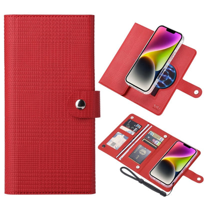 For iPhone 14 Plus ViLi GHA-C Series RFID MagSafe Magnetic Flip Leather Phone Case(Red) - iPhone 14 Plus Cases by ViLi | Online Shopping South Africa | PMC Jewellery | Buy Now Pay Later Mobicred