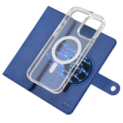 For iPhone 15 ViLi GHB-C Series RFID MagSafe Magnetic Flip Leather Phone Case(Blue) - iPhone 15 Cases by ViLi | Online Shopping South Africa | PMC Jewellery | Buy Now Pay Later Mobicred