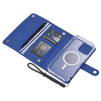 For iPhone 15 Pro Max ViLi GHB-C Series RFID MagSafe Magnetic Flip Leather Phone Case(Blue) - iPhone 15 Pro Max Cases by ViLi | Online Shopping South Africa | PMC Jewellery | Buy Now Pay Later Mobicred