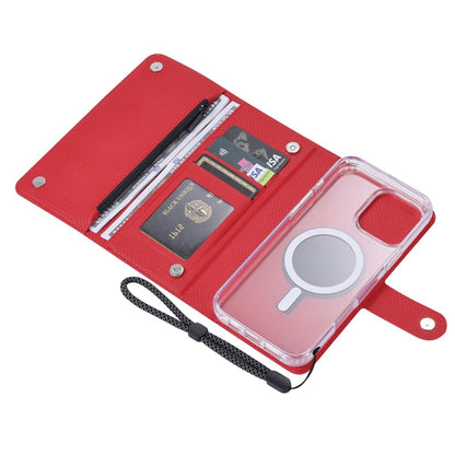 For iPhone 13 Pro Max ViLi GHB-C Series RFID MagSafe Magnetic Flip Leather Phone Case(Red) - iPhone 13 Pro Max Cases by ViLi | Online Shopping South Africa | PMC Jewellery | Buy Now Pay Later Mobicred