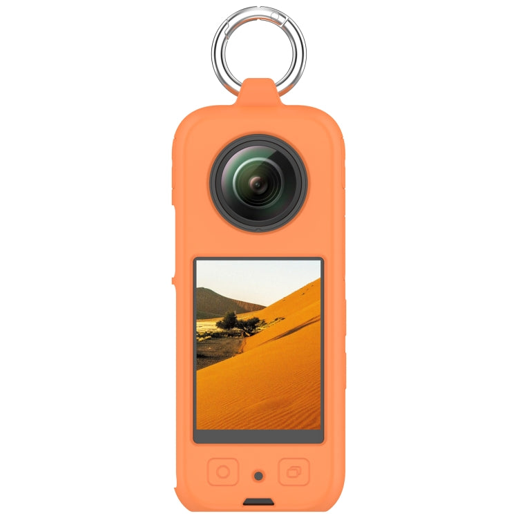 For Insta 360 X4 Portable Silicone Protective Case(Orange) - Case & Bags by PMC Jewellery | Online Shopping South Africa | PMC Jewellery | Buy Now Pay Later Mobicred