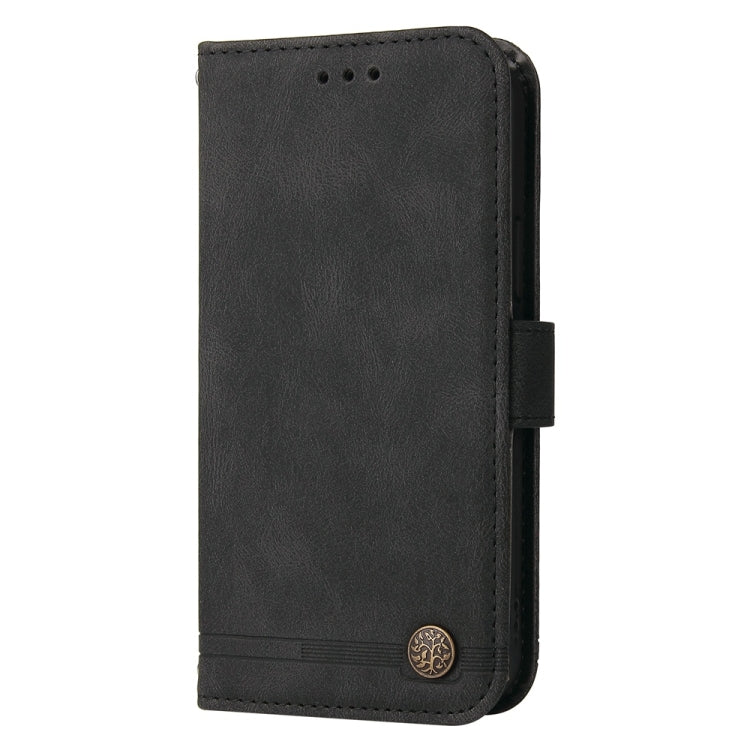 For Redmi K70 Ultra Skin Feel Life Tree Metal Button Leather Phone Case(Black) - Xiaomi Cases by PMC Jewellery | Online Shopping South Africa | PMC Jewellery | Buy Now Pay Later Mobicred