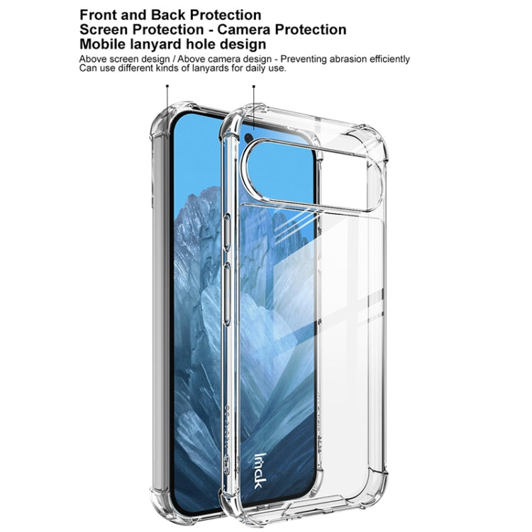For Google Pixel 9 / Pixel 9 Pro IMAK Space Shield PC + TPU Airbag Shockproof Phone Case(Transparent) - Google Cases by imak | Online Shopping South Africa | PMC Jewellery | Buy Now Pay Later Mobicred