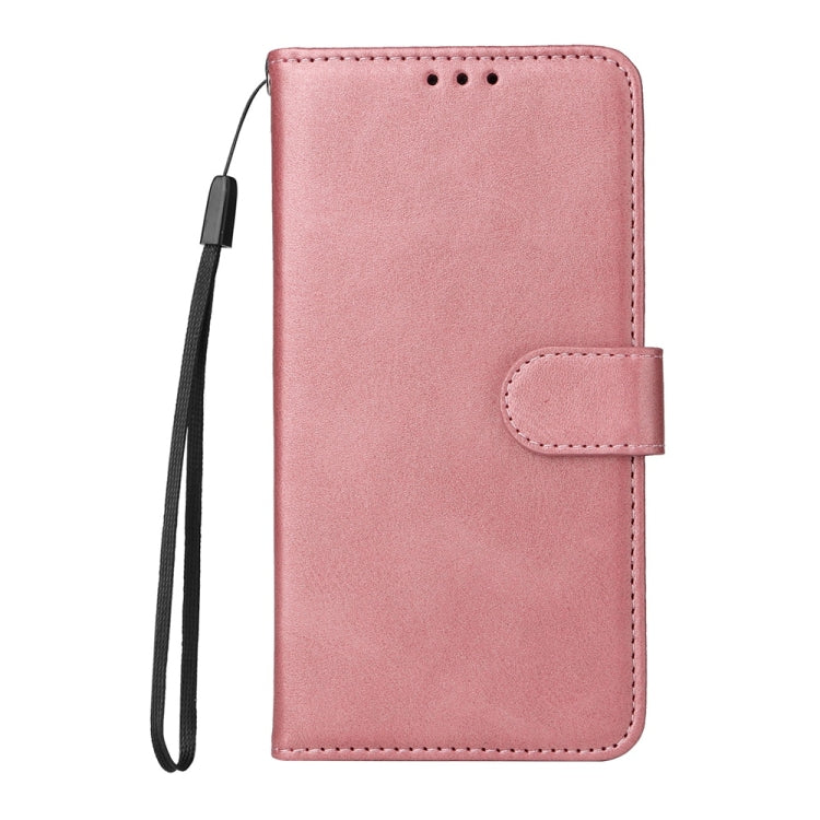 For Samsung Galaxy S25+ 5G Classic Calf Texture Flip Leather Phone Case(Rose Gold) - Galaxy S25+ 5G Cases by PMC Jewellery | Online Shopping South Africa | PMC Jewellery | Buy Now Pay Later Mobicred