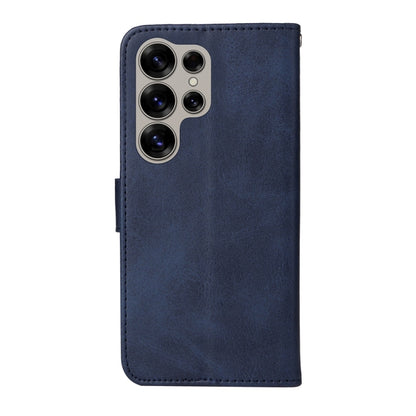 For Samsung Galaxy S25 Ultra 5G Classic Calf Texture Flip Leather Phone Case(Blue) - Galaxy S25 Ultra 5G Cases by PMC Jewellery | Online Shopping South Africa | PMC Jewellery | Buy Now Pay Later Mobicred