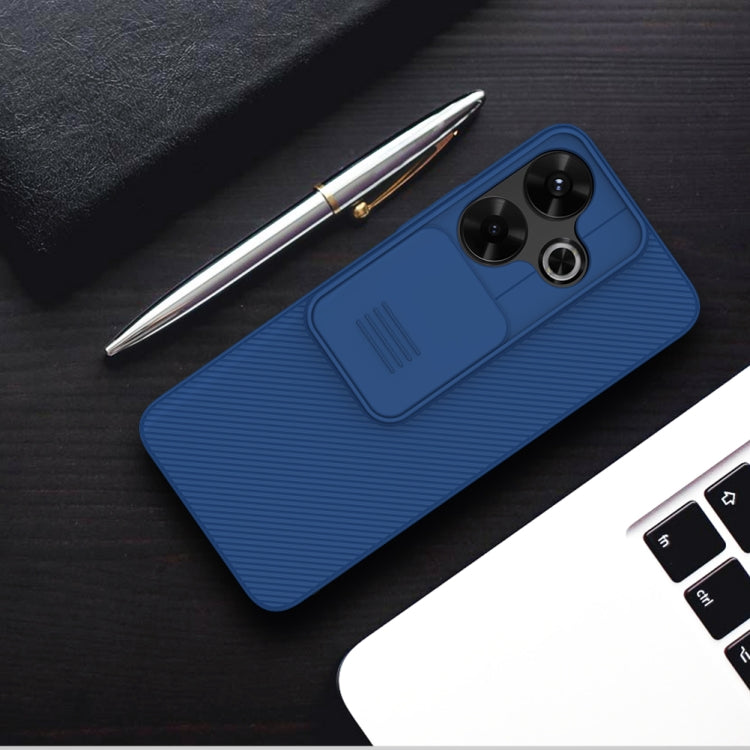 For Xiaomi Poco M6 4G NILLKIN Black Mirror Series Camshield PC Phone Case(Blue) - Xiaomi Cases by NILLKIN | Online Shopping South Africa | PMC Jewellery | Buy Now Pay Later Mobicred