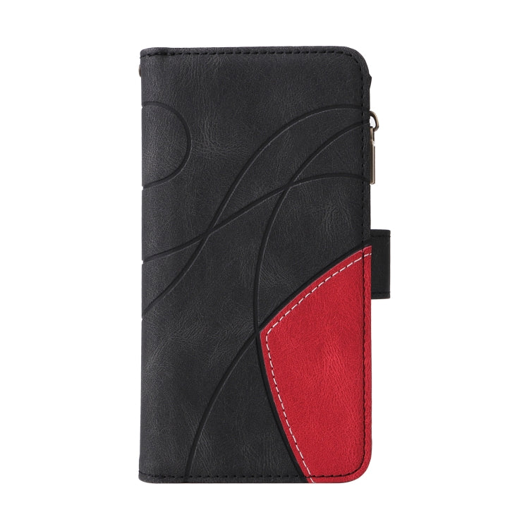 For Redmi K70 Dual-color 9 Card Slots Zipper Wallet Leather Phone Case(Black) - K70 Cases by PMC Jewellery | Online Shopping South Africa | PMC Jewellery | Buy Now Pay Later Mobicred