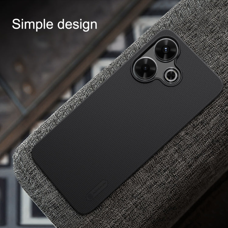 For Xiaomi Poco M6 4G NILLKIN Frosted PC Phone Case(Black) - Xiaomi Cases by NILLKIN | Online Shopping South Africa | PMC Jewellery | Buy Now Pay Later Mobicred