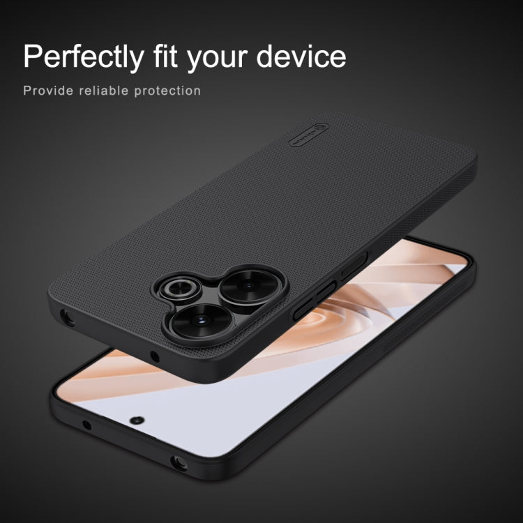 For Xiaomi Poco M6 4G NILLKIN Frosted PC Phone Case(Black) - Xiaomi Cases by NILLKIN | Online Shopping South Africa | PMC Jewellery | Buy Now Pay Later Mobicred