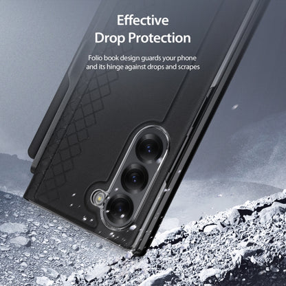 For Samsung Galaxy Z Fold6 DUX DUCIS Bril Series PU + TPU Phone Case with Pen Slot(Black) - Galaxy Z Fold6 5G Cases by DUX DUCIS | Online Shopping South Africa | PMC Jewellery | Buy Now Pay Later Mobicred