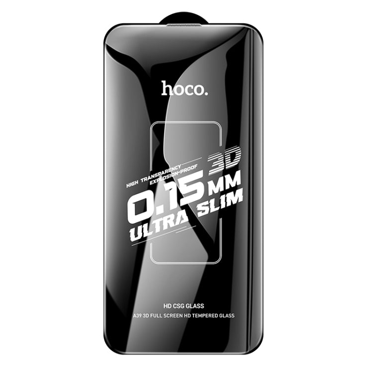 For iPhone 16 Pro hoco A39 0.15mm Etched 3D HD Tempered Film - iPhone 16 Pro Tempered Glass by hoco | Online Shopping South Africa | PMC Jewellery | Buy Now Pay Later Mobicred