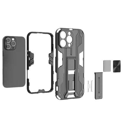 For iPhone 16 Pro Max Supersonic PC + TPU Holder Phone Case(Grey) - iPhone 16 Pro Max Cases by PMC Jewellery | Online Shopping South Africa | PMC Jewellery | Buy Now Pay Later Mobicred