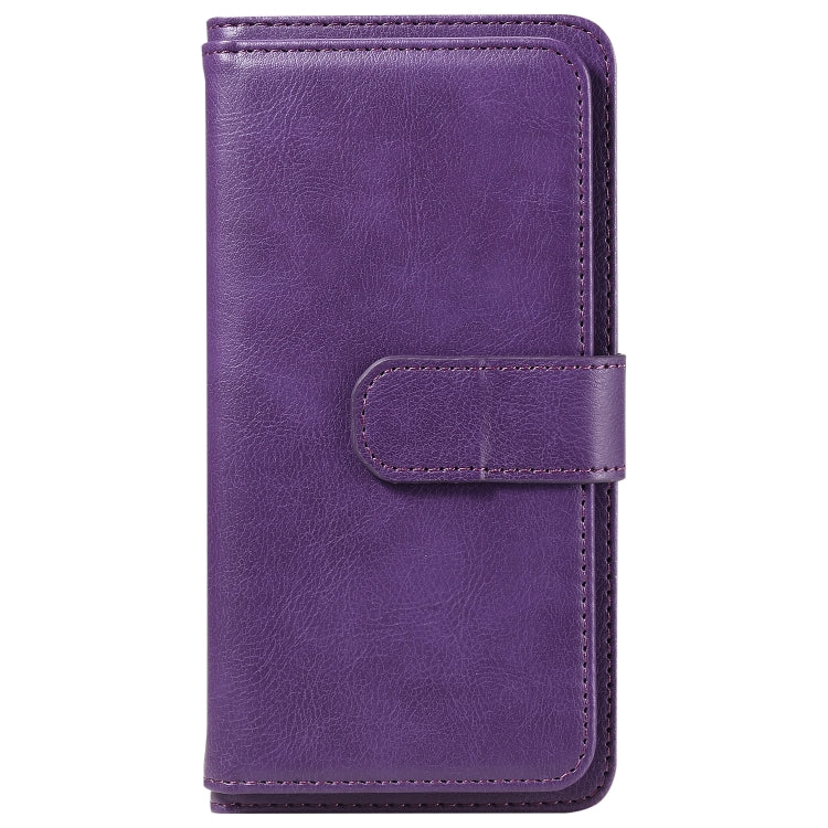 For Redmi K70 Multi-Function Wallet 10 Card Slots Leather Phone Case(Violet) - K70 Cases by PMC Jewellery | Online Shopping South Africa | PMC Jewellery | Buy Now Pay Later Mobicred