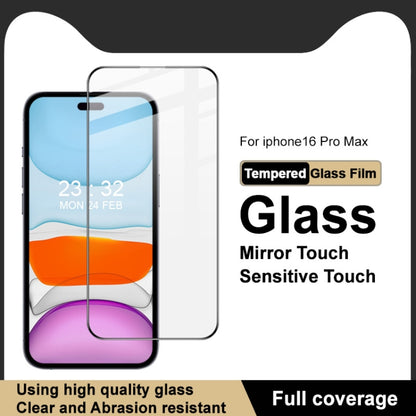 For iPhone 16 Pro Max imak 9H Surface Hardness Full Screen Tempered Glass Film Pro+ Series - iPhone 16 Pro Max Tempered Glass by imak | Online Shopping South Africa | PMC Jewellery | Buy Now Pay Later Mobicred