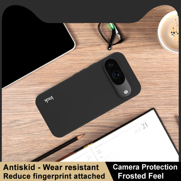 For Google Pixel 9 / Pixel 9 Pro IMAK UC-3 Series Shockproof Frosted TPU Phone Case(Black) - Google Cases by imak | Online Shopping South Africa | PMC Jewellery | Buy Now Pay Later Mobicred