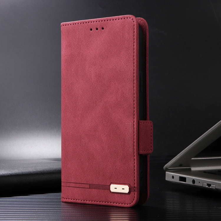 For iPhone 16 Pro Magnetic Clasp Leather Phone Case(Red) - iPhone 16 Pro Cases by PMC Jewellery | Online Shopping South Africa | PMC Jewellery | Buy Now Pay Later Mobicred