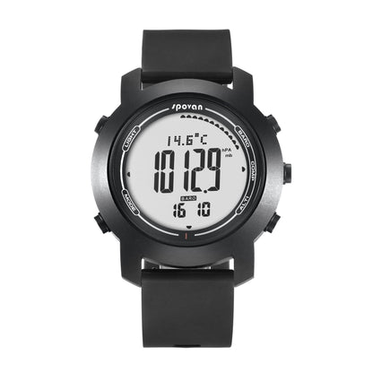 SPOVAN Bravo II Multifunctional Outdoor Sports Compass Watch(Black+White) - LED Digital Watches by SPOVAN | Online Shopping South Africa | PMC Jewellery | Buy Now Pay Later Mobicred