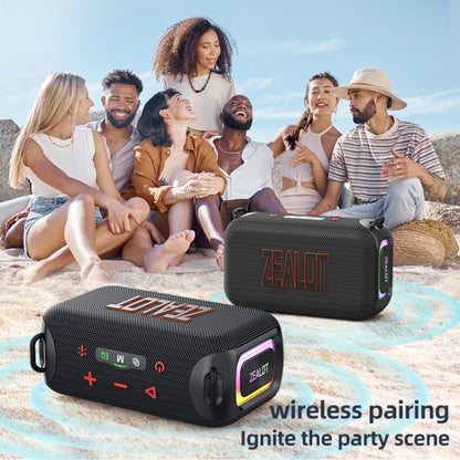 Zealot S85 50W Outdoor Waterproof Portable Bluetooth Speaker(Blue) - Waterproof Speaker by ZEALOT | Online Shopping South Africa | PMC Jewellery | Buy Now Pay Later Mobicred