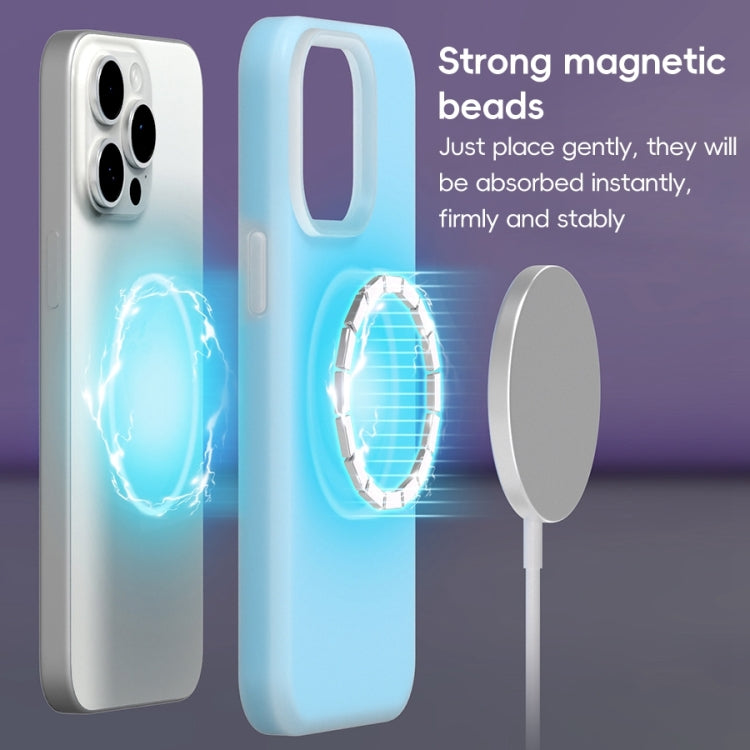 For iPhone 16 Jelly Liquid Silicone MagSafe Magnetic Phone Case(Grey) - iPhone 16 Cases by PMC Jewellery | Online Shopping South Africa | PMC Jewellery | Buy Now Pay Later Mobicred