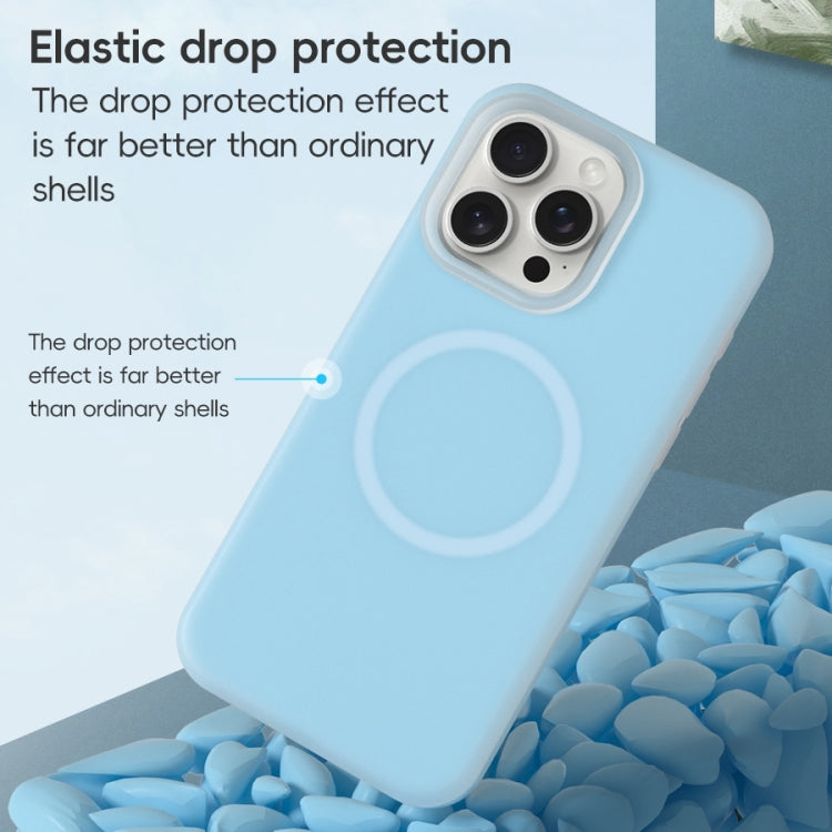 For iPhone 16 Pro Jelly Liquid Silicone MagSafe Magnetic Phone Case(White) - iPhone 16 Pro Cases by PMC Jewellery | Online Shopping South Africa | PMC Jewellery | Buy Now Pay Later Mobicred