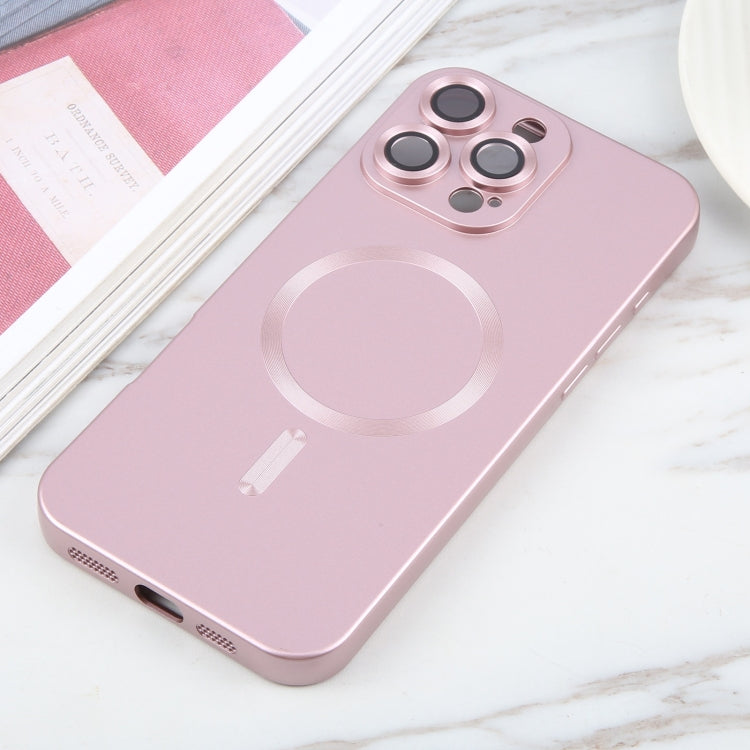 For iPhone 16 Pro Liquid TPU Silicone Solid Color MagSafe Phone Case(Rose Gold) - iPhone 16 Pro Cases by PMC Jewellery | Online Shopping South Africa | PMC Jewellery | Buy Now Pay Later Mobicred