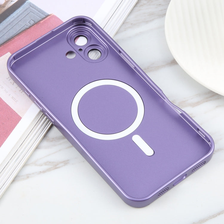 For iPhone 16 Liquid TPU Silicone Solid Color MagSafe Phone Case(Purple) - iPhone 16 Cases by PMC Jewellery | Online Shopping South Africa | PMC Jewellery | Buy Now Pay Later Mobicred