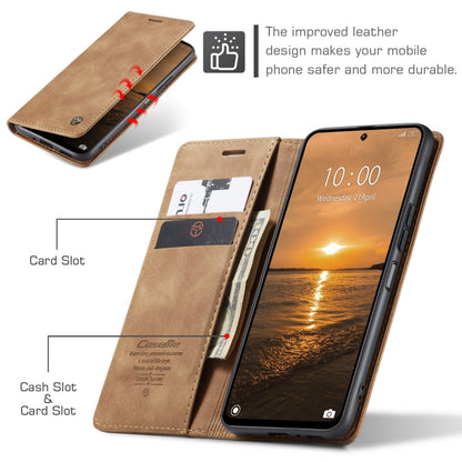 For Redmi 13 CaseMe 013 Multifunctional Horizontal Flip Leather Phone Case(Brown) - Redmi 13 Cases by CaseMe | Online Shopping South Africa | PMC Jewellery | Buy Now Pay Later Mobicred