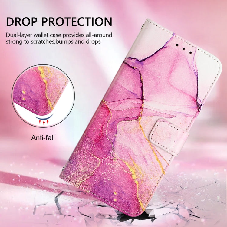 For Redmi K70 Ultra 5G Global PT003 Marble Pattern Flip Leather Phone Case(Pink Purple Gold) - Xiaomi Cases by PMC Jewellery | Online Shopping South Africa | PMC Jewellery | Buy Now Pay Later Mobicred