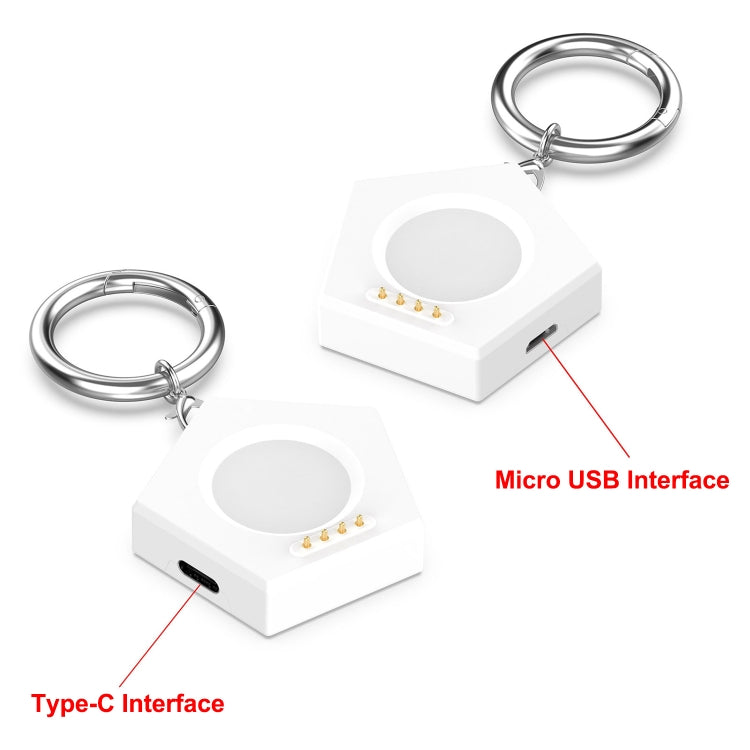 For OnePlus Watch 2R Portable Smart Watch Charger(White) - Charger by PMC Jewellery | Online Shopping South Africa | PMC Jewellery | Buy Now Pay Later Mobicred