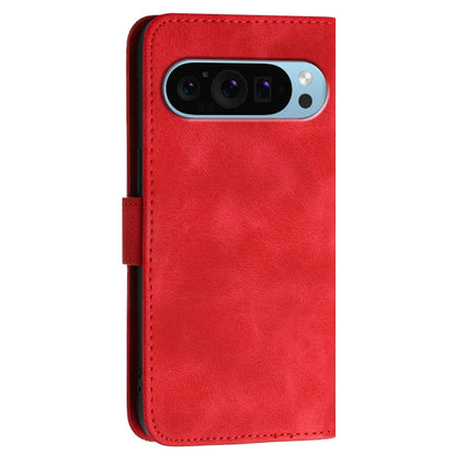 For Google Pixel 9 / 9 Pro YX0080 Grid Butterfly Embossed Pattern Flip Leather Phone Case with Lanyard(Red) - Google Cases by PMC Jewellery | Online Shopping South Africa | PMC Jewellery | Buy Now Pay Later Mobicred