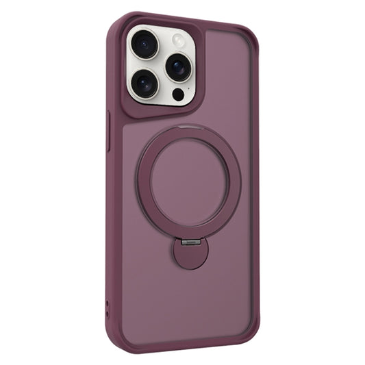 For iPhone 16 Pro Invisible Fulcrum Holder MagSafe Phone Case(Wine Red) - iPhone 16 Pro Cases by PMC Jewellery | Online Shopping South Africa | PMC Jewellery | Buy Now Pay Later Mobicred