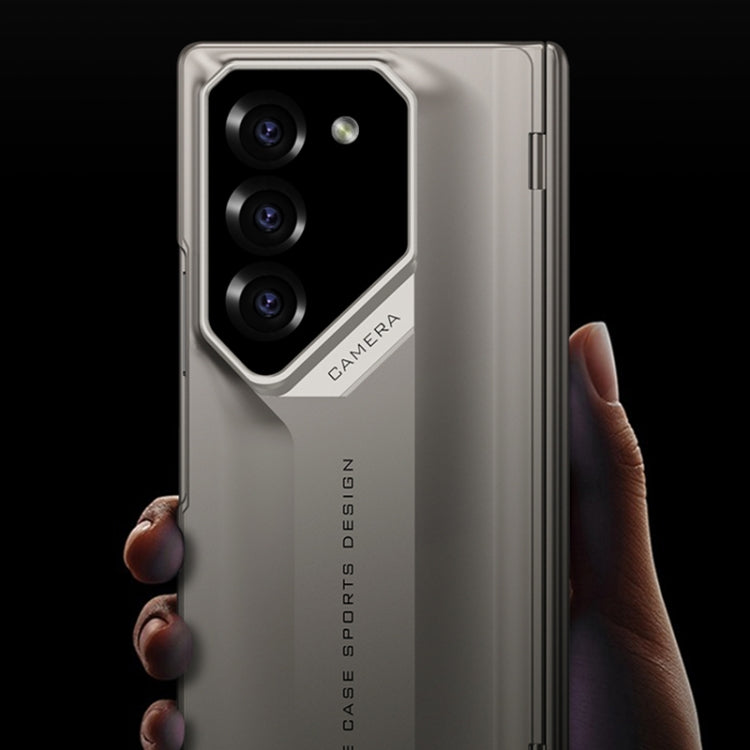 For Samsung Galaxy Z Fold5 GKK Integrated Folding Supercar Phone Case(Grey) - Galaxy Z Fold5 Cases by GKK | Online Shopping South Africa | PMC Jewellery | Buy Now Pay Later Mobicred