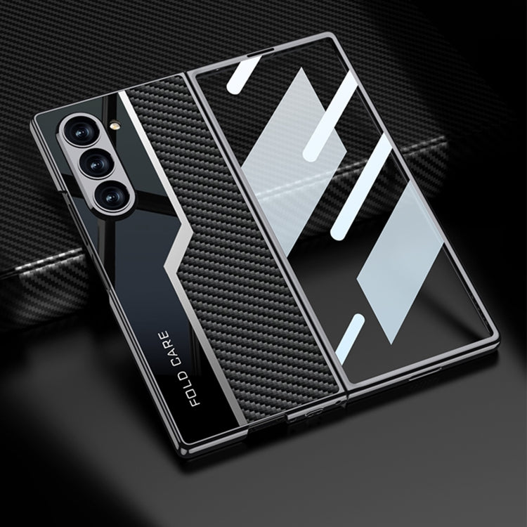 For Samsung Galaxy Z Fold6 GKK Integrated Plating TPU + Leather Supercar Full Coverage Phone Case(Titanium Grey) - Galaxy Z Fold6 5G Cases by GKK | Online Shopping South Africa | PMC Jewellery | Buy Now Pay Later Mobicred