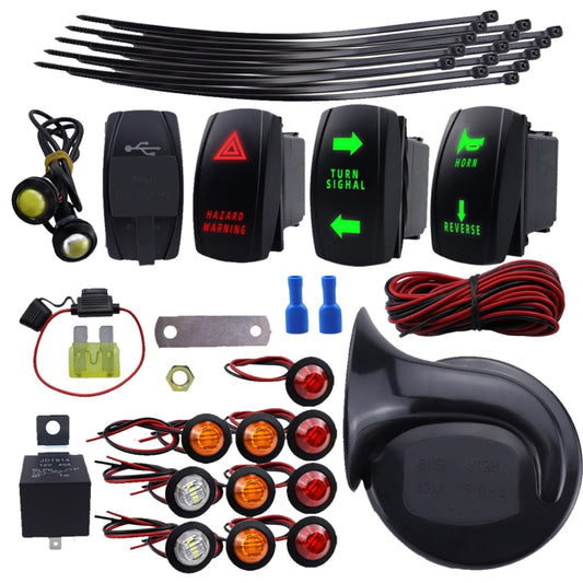 ATV UTV Turn Signal Fault Light Horn Wiring Harness Kit - Car Light Accessories by PMC Jewellery | Online Shopping South Africa | PMC Jewellery | Buy Now Pay Later Mobicred