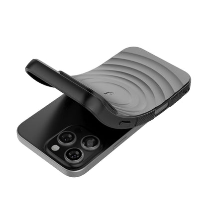 For iPhone 16 Pro Max Lens Frame Bracket Corrugated MagSafe Phone Case(Black) - iPhone 16 Pro Max Cases by PMC Jewellery | Online Shopping South Africa | PMC Jewellery | Buy Now Pay Later Mobicred