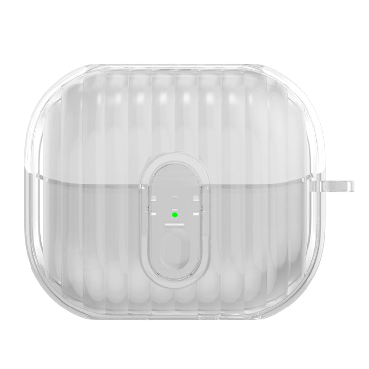 For Samsung Galaxy Buds3 Shell Look Earbuds Box Protective Case with Security Lock(Transparent) - Samsung Earphone Case by PMC Jewellery | Online Shopping South Africa | PMC Jewellery | Buy Now Pay Later Mobicred