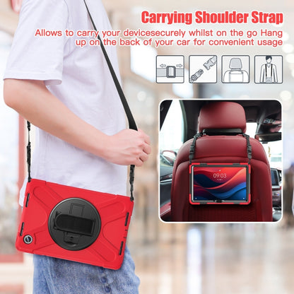 For Lenovo Tab M11 /Xiaomi Pad 11 2024 Rotatable Holder Silicone Hybrid PC Tablet Case with Shoulder Strap(Red) - Lenovo by PMC Jewellery | Online Shopping South Africa | PMC Jewellery | Buy Now Pay Later Mobicred