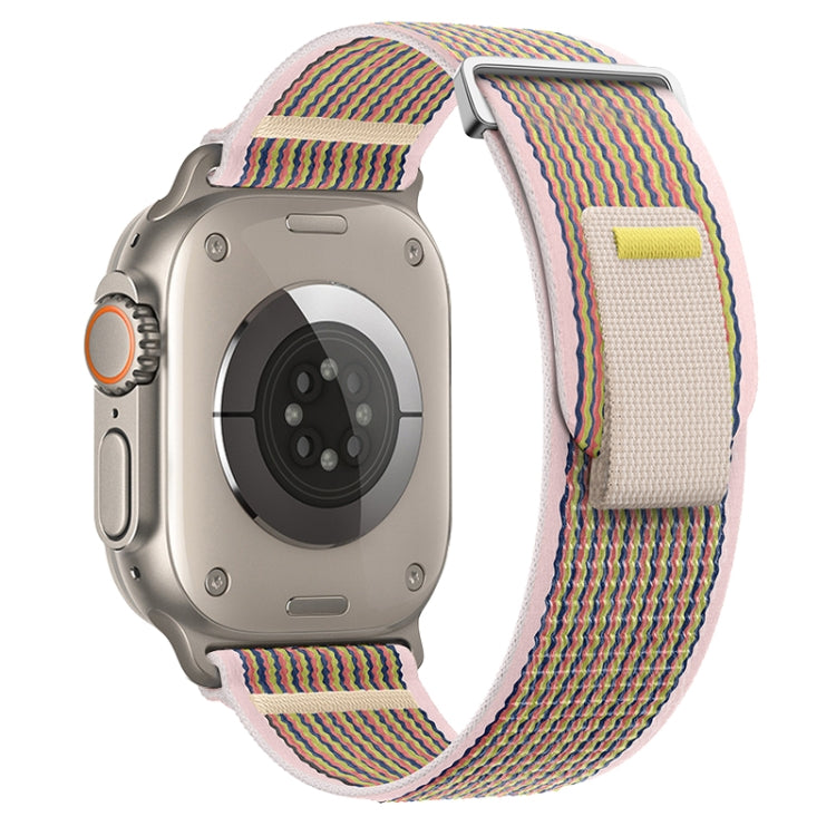 For Apple Watch Ultra 2 49mm Dual-Section Loop Nylon Watch Band(New Silty Sand) - Watch Bands by PMC Jewellery | Online Shopping South Africa | PMC Jewellery | Buy Now Pay Later Mobicred