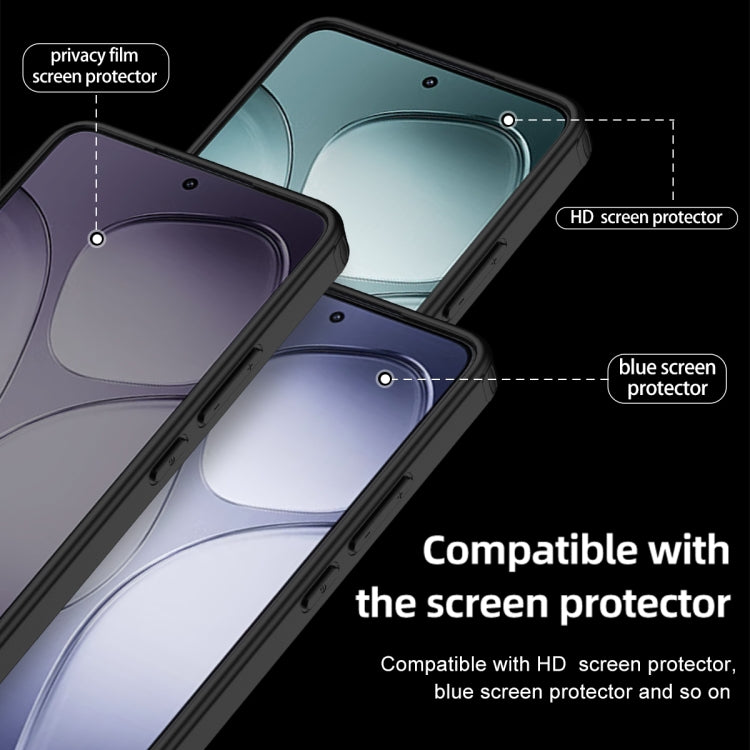 For Redmi K70 Ultra Armor Clear TPU Hard PC Phone Case(Matte Black) - Xiaomi Cases by PMC Jewellery | Online Shopping South Africa | PMC Jewellery | Buy Now Pay Later Mobicred