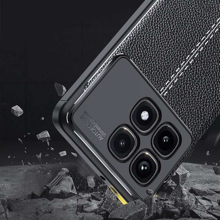 For Redmi K70 Ultra Litchi Texture Shockproof TPU Phone Case(Black) - Xiaomi Cases by PMC Jewellery | Online Shopping South Africa | PMC Jewellery | Buy Now Pay Later Mobicred