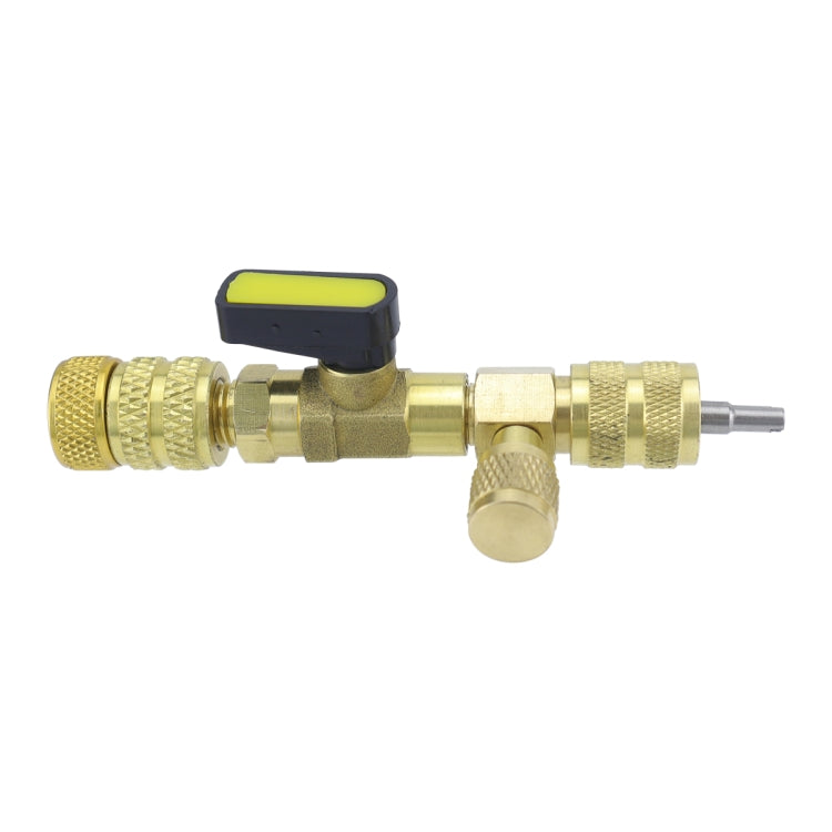 19pcs / Set Air Conditioning Valve Core Remover with Wrench(Gold) - Booster Cable & Clip by PMC Jewellery | Online Shopping South Africa | PMC Jewellery | Buy Now Pay Later Mobicred