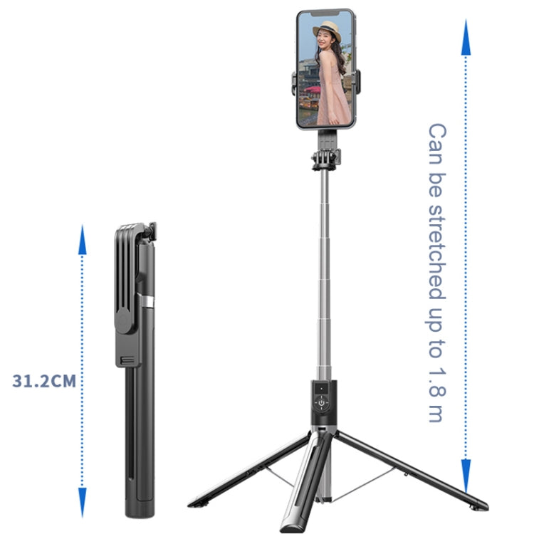 P89E Multi-function Live Broadcast Stand Mobile Phone Bluetooth Selfie Stick, 1.8m - Selfie Sticks by PMC Jewellery | Online Shopping South Africa | PMC Jewellery | Buy Now Pay Later Mobicred