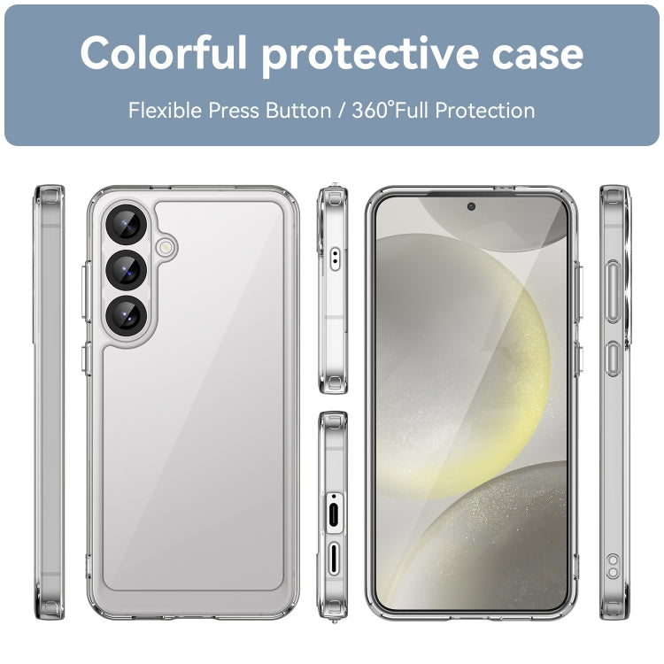 For Samsung Galaxy S25+ 5G Colorful Series Acrylic Hybrid TPU Phone Case(Transparent) - Galaxy S25+ 5G Cases by PMC Jewellery | Online Shopping South Africa | PMC Jewellery | Buy Now Pay Later Mobicred