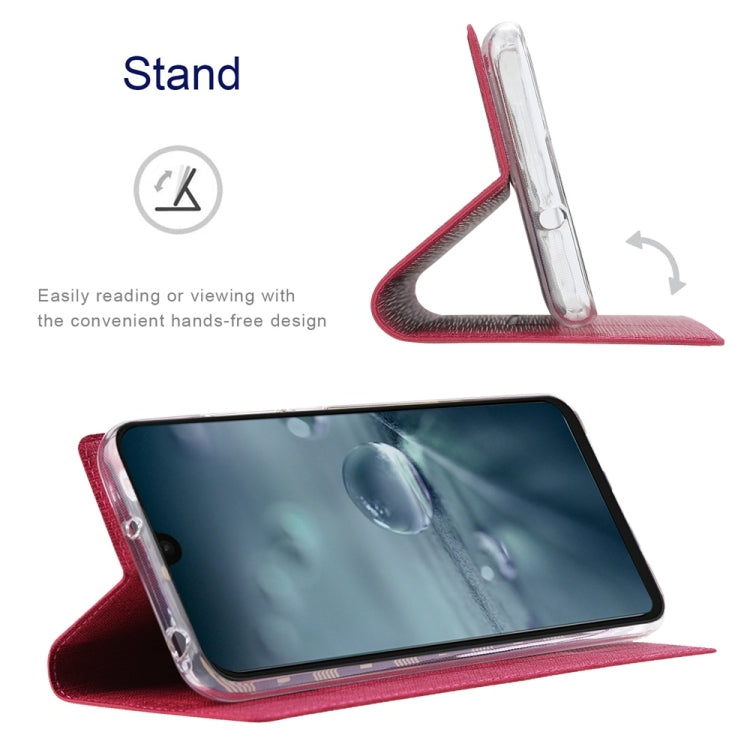 For Sharp Aquos Wish4 ViLi DMX Series TPU + PU Leather Magnetic Phone Case(Rose Red) - More Brand by ViLi | Online Shopping South Africa | PMC Jewellery | Buy Now Pay Later Mobicred