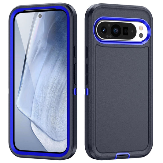 For Google Pixel 9 Pro Life Waterproof Rugged PC + Silicone Phone Case(Dark Blue + Royal Blue) - Google Cases by PMC Jewellery | Online Shopping South Africa | PMC Jewellery | Buy Now Pay Later Mobicred