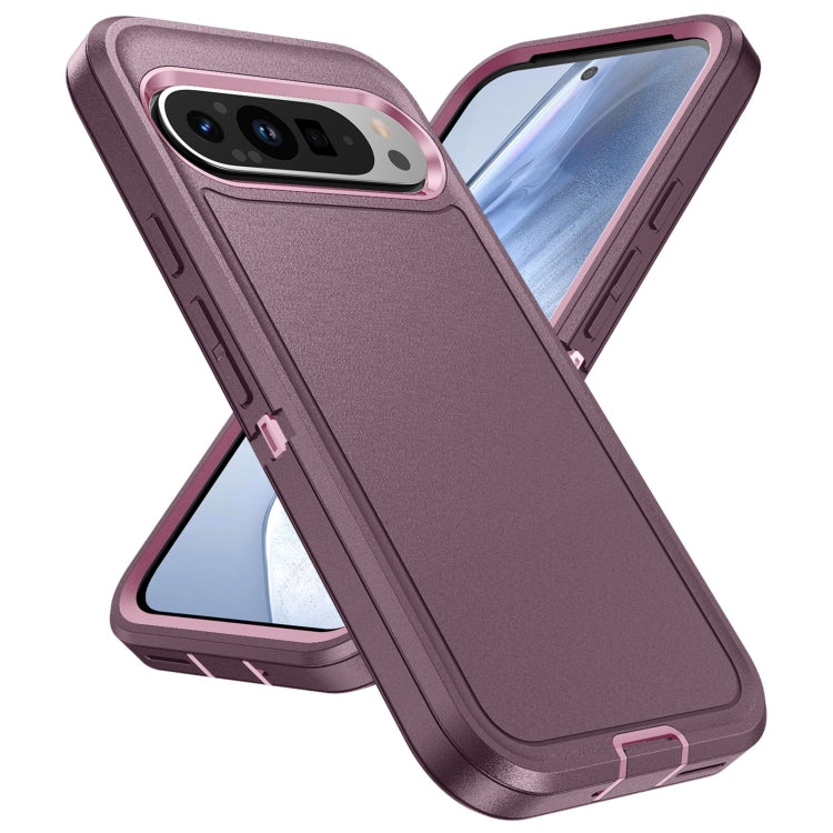 For Google Pixel 9 Pro Life Waterproof Rugged PC + Silicone Phone Case(Purple + Pink) - Google Cases by PMC Jewellery | Online Shopping South Africa | PMC Jewellery | Buy Now Pay Later Mobicred