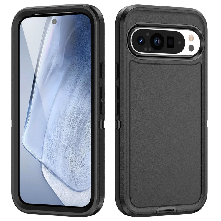 For Google Pixel 9 Life Waterproof Rugged PC + Silicone Phone Case(Black) - Google Cases by PMC Jewellery | Online Shopping South Africa | PMC Jewellery | Buy Now Pay Later Mobicred