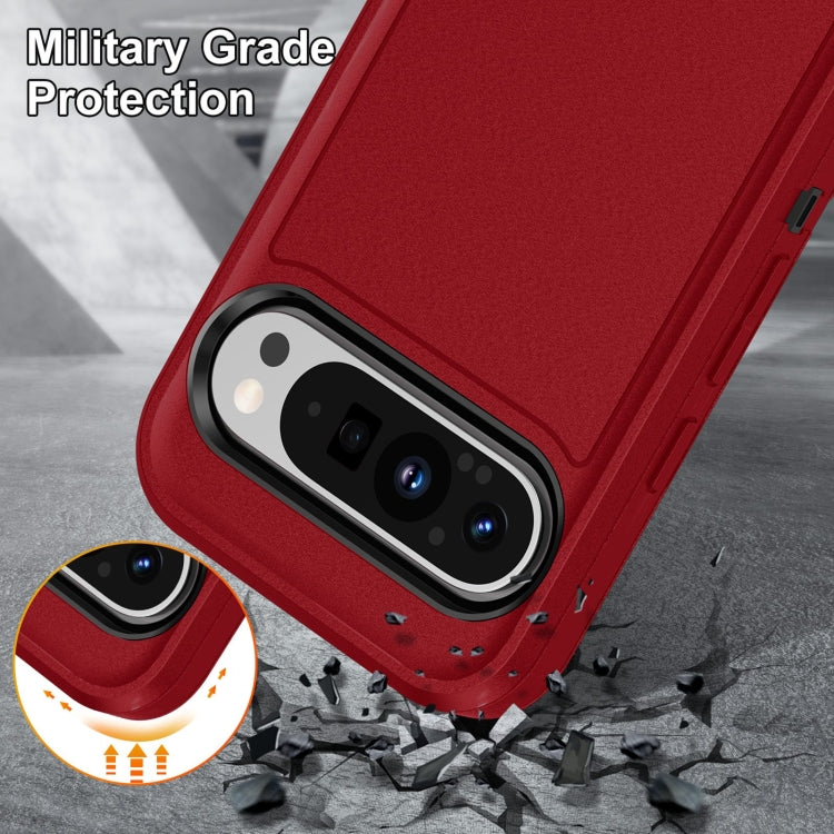 For Google Pixel 9 Life Waterproof Rugged PC + Silicone Phone Case(Red + Black) - Google Cases by PMC Jewellery | Online Shopping South Africa | PMC Jewellery | Buy Now Pay Later Mobicred